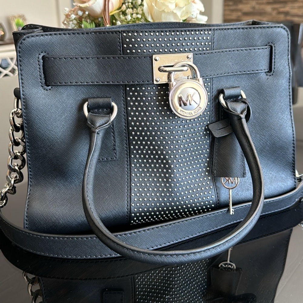 Michael Kors Leather Studded Bag